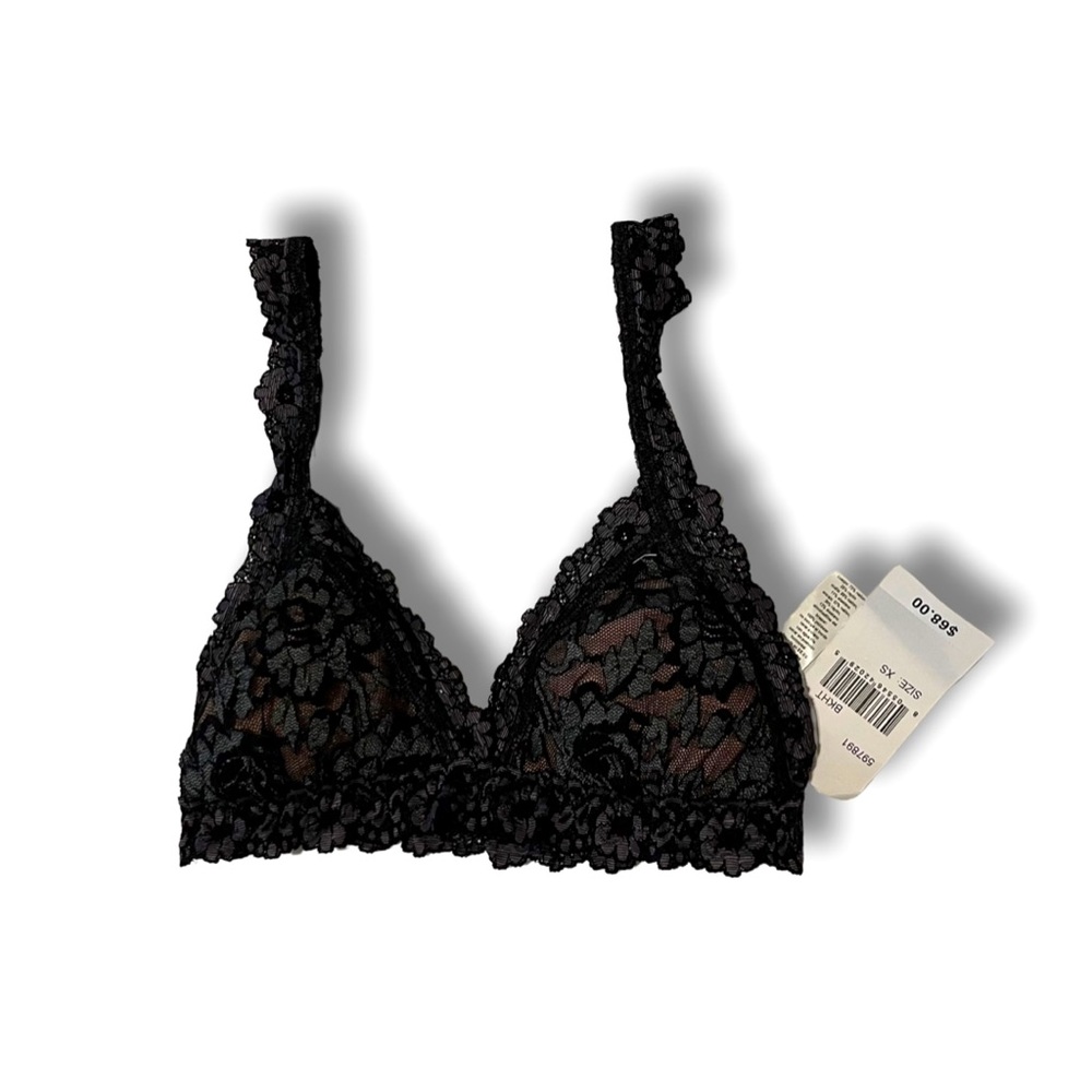 XS Designer Hanley Panky Black Lace Lingerie Bra